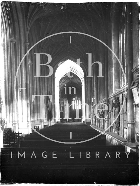 Interior of Bath Abbey c.1925