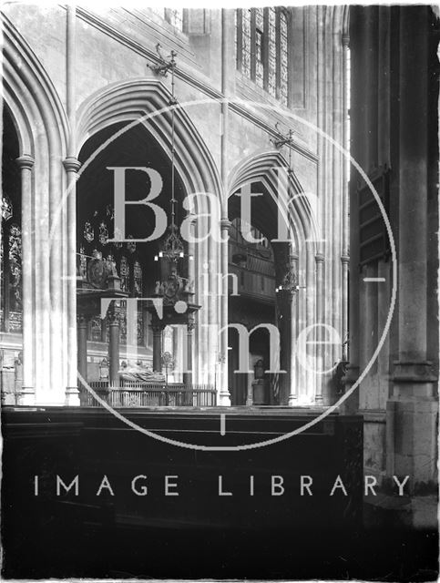 Bishop Montagu's tomb, Bath Abbey c.1925