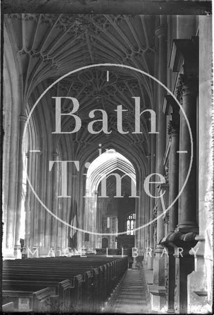 South aisle, Bath Abbey c.1925