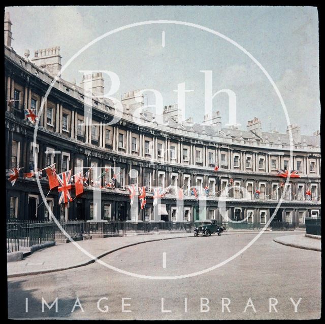 Dufaycolor view of the Circus, Bath 1937