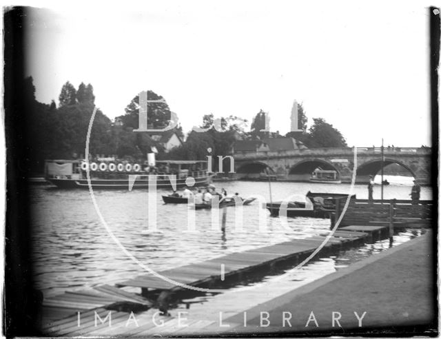 A pleasure boat on the Thames at Henley-on-Thames, Oxfordshire c.1920