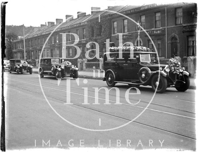 A funeral procession in Bath c.1920