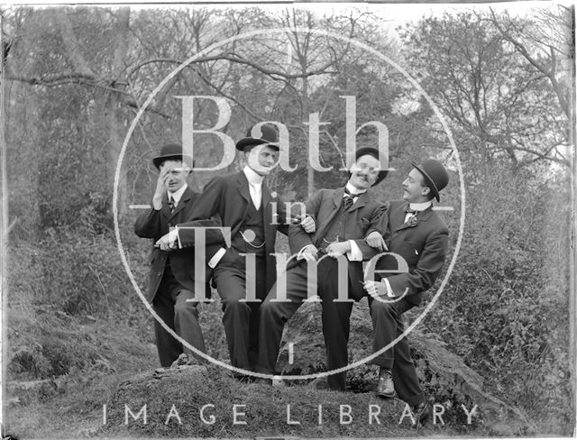 The photographer's friends posing c.1910