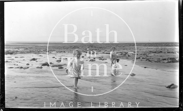 A family day at the beach at Minehead, Somerset 1914