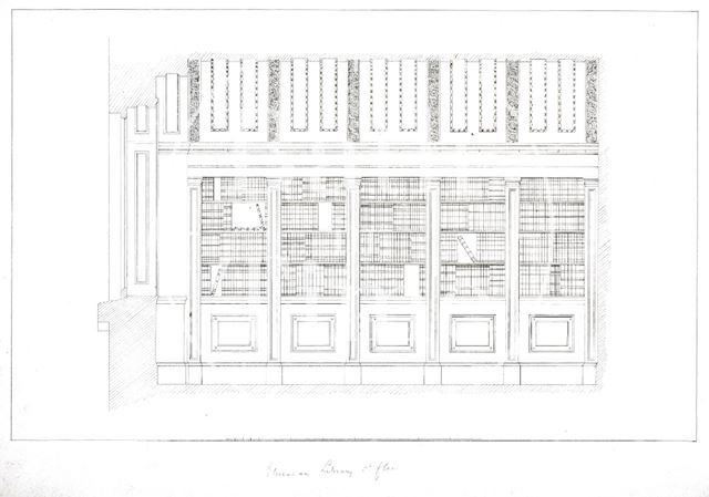 Etruscan library, first floor drawing, Beckford's Tower, Lansdown, Bath 1828