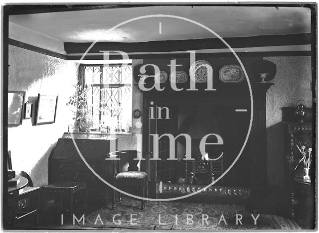 Interior of Glebe Cottage, Luccombe near Minehead, Somerset c.1910