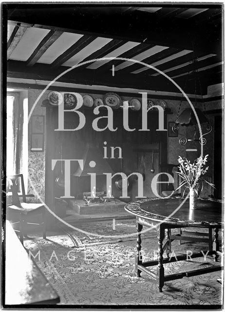 Interior of Glebe Cottage, Luccombe near Minehead, Somerset c.1910