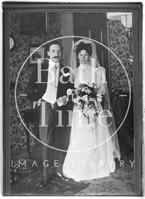 An unidentified wedding portrait c.1880-1900