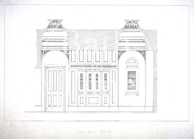 Domed alcove, first floor, Beckford's Tower, Lansdown, Bath 1828