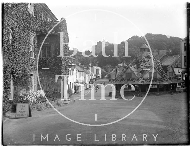 The market place at Dunster, Somerset 1924