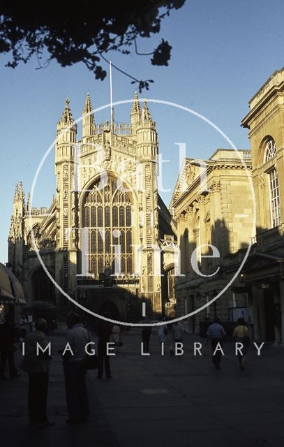 Bath Abbey in shadow 1984