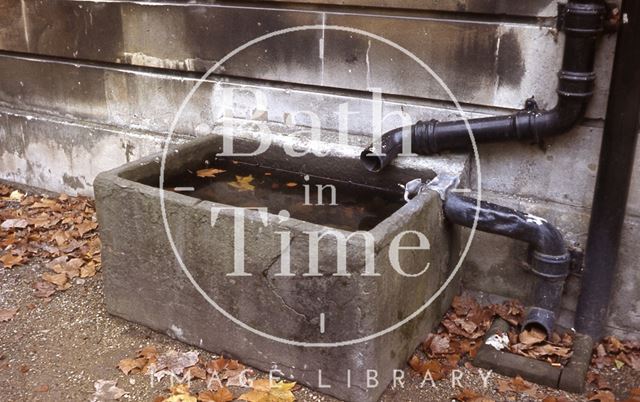 An unidentified stone cistern, Bath 1984