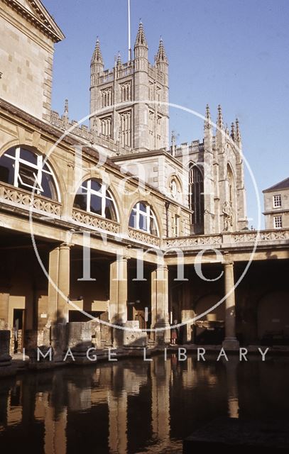 The Roman Great Bath and Abbey, Bath 1984