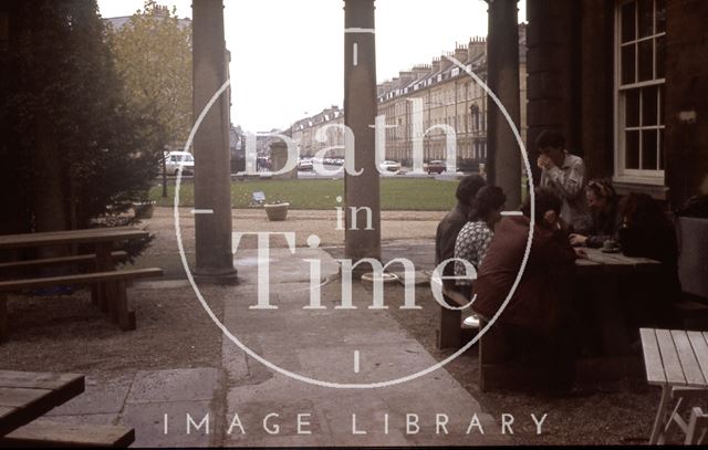 Tea beside the Holburne Museum, Bath 1989