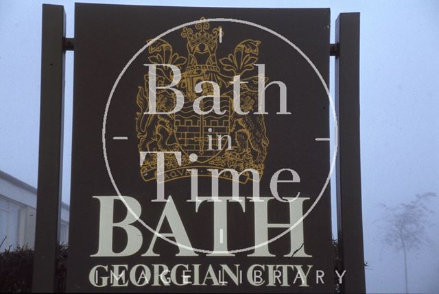 Bath Georgian City Sign 1979