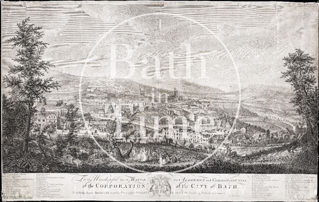 A South West Prospect of the City of Bath 1757