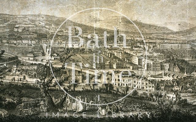 A South West Prospect of the City of Bath 1757 - detail