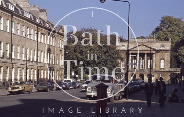 The Holburne Museum, viewed up Great Pulteney Street, Bath 1979