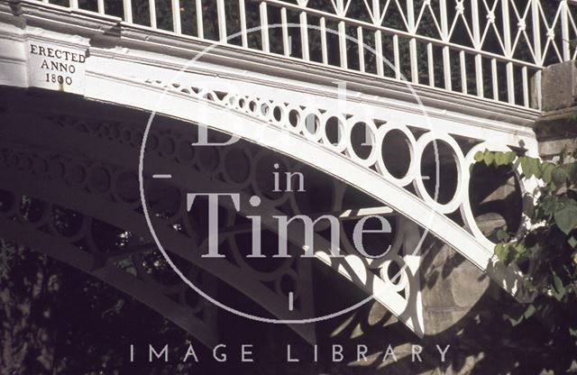 Iron bridge over the Kennet and Avon Canal, Sydney Gardens, Bath 1979