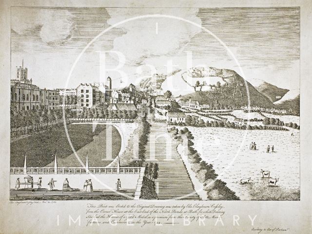 View from North Parade, Bath 1760