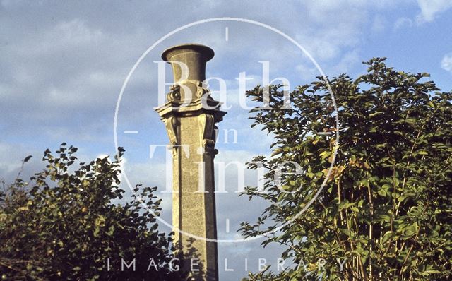 Pumping station chimney on the Kennet and Avon Canal, Widcombe, Bath 1979