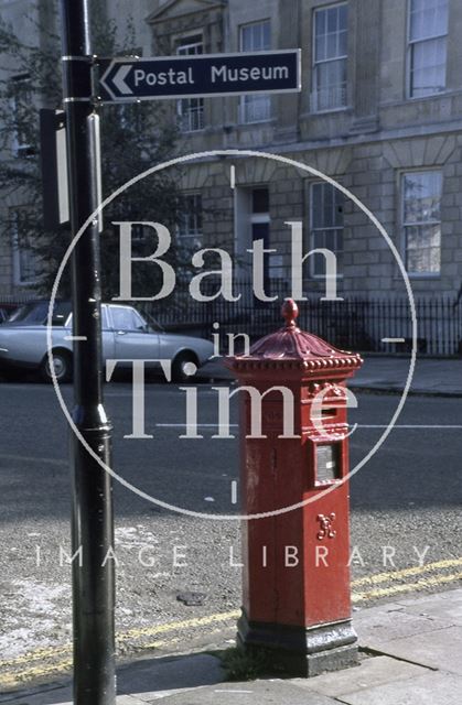 Victorian post box on Great Pulteney Street, Bath 1979