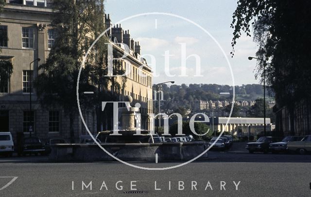 The fountain, Laura Place, Bath 1979