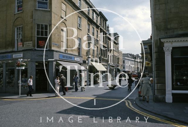 New Bond Street and Burton Street, Bath 1979