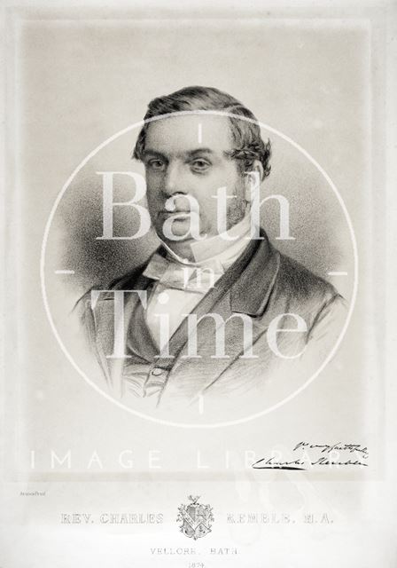 Rev. Charles Kemble M.A., Vellore, Bath (1819-1874) 1874