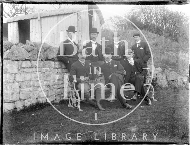 Group portrait of the photographer's chums c.1900