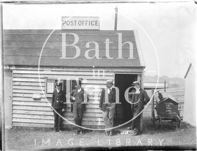 Posing outside the field Post Office c.1900