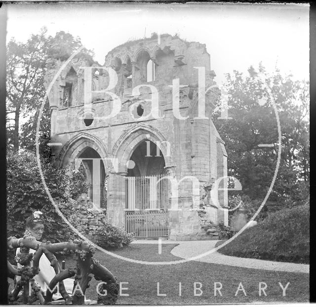 The ruins of Dryburgh Abbey, Berwickshire, Scotland c.1900