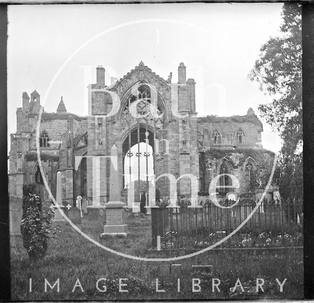 Melrose Abbey, Roxburghshire, Scotland c.1900