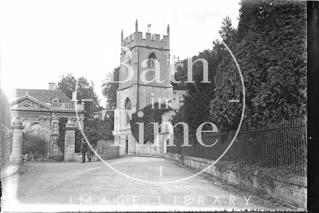 Widcombe Manor and church, Bath c.1920