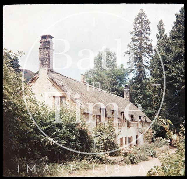 Thatched cottages, Dunster, Somerset c.1937