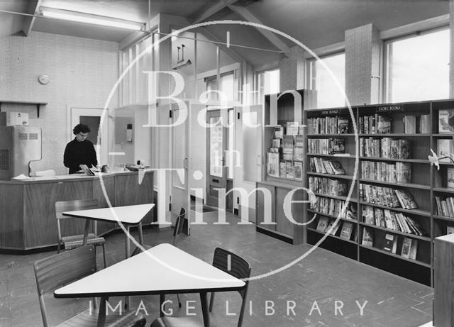 Interior of Moorland Road Library, Bath 1962