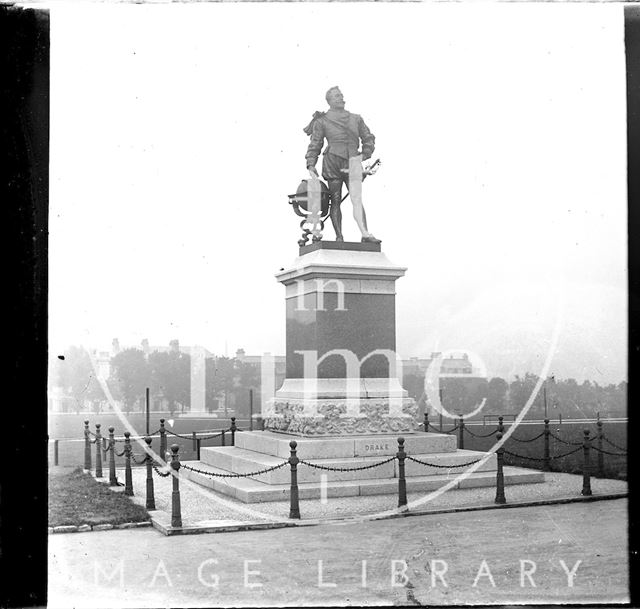 Statue of Sir Francis Drake, Plymouth c.1900