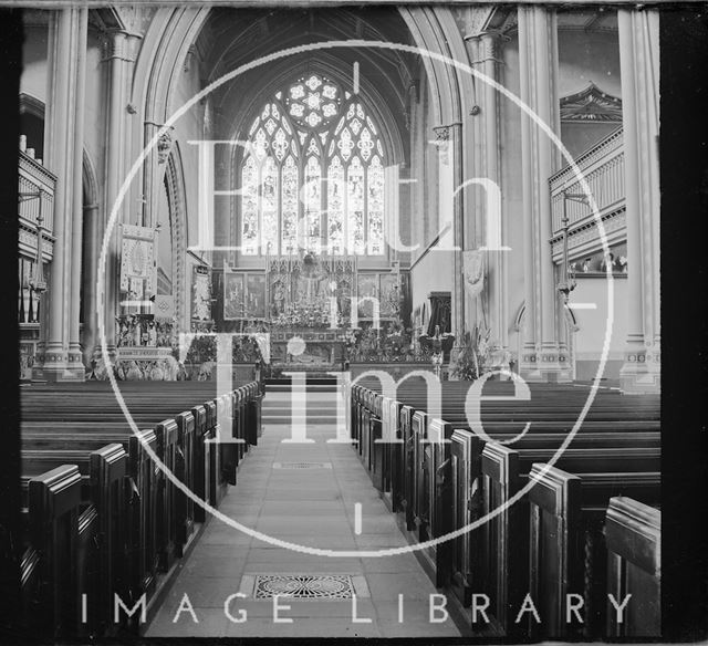 Interior of St. Mary's, Bathwick, Bath c.1890