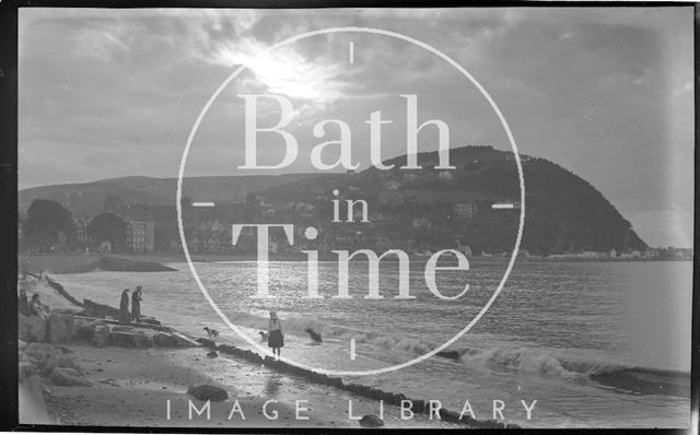 The seafront at Minehead, Somerset 1914