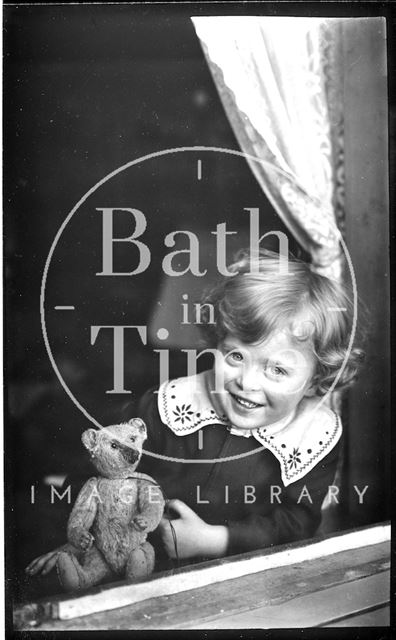 One of the photographer's twins at his house at 32, Sydney Buildings, Bath 1914