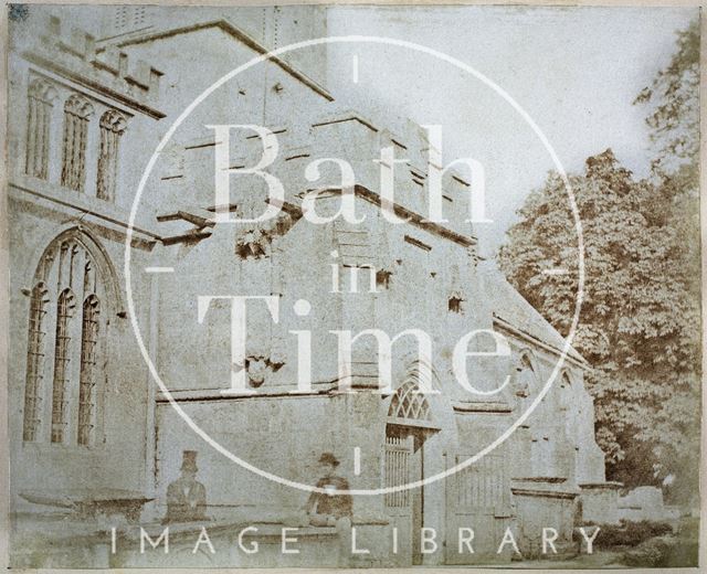 View of porch, Corsham Church, Wiltshire c.1850