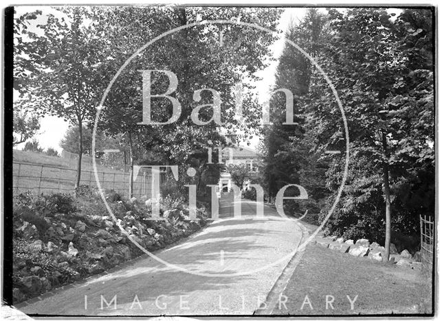 The driveway leading up to Monkton House, Limpley Stoke, Wiltshire c.1900