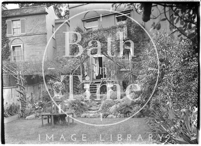 Back garden of 51, Sydney Buildings, Bath c.1900?