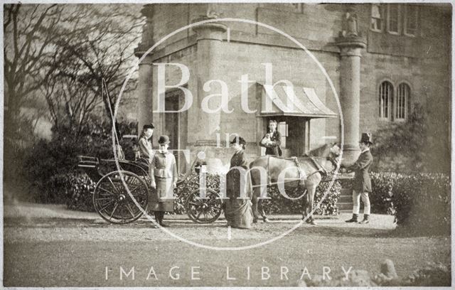 Front porch of the Tower House, Kelston c.1865-1870