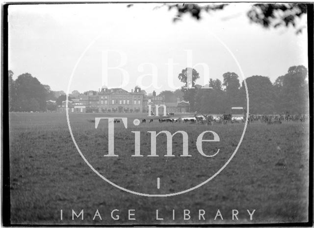 The rear facade of Badminton House, Gloucestershire c.1920