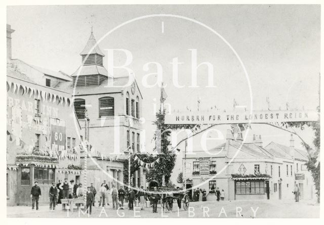 Queen Victoria's Jubilee, the Bear Inn and Brewery, Wellsway, Bath 1897