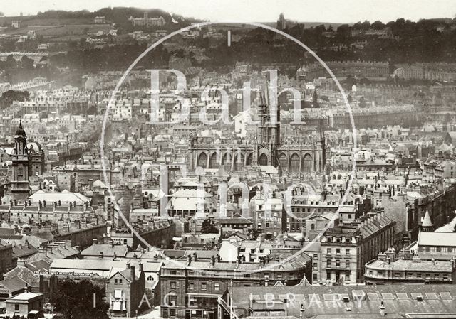 View from Beechen Cliff, Bath c.1874-1879 - detail