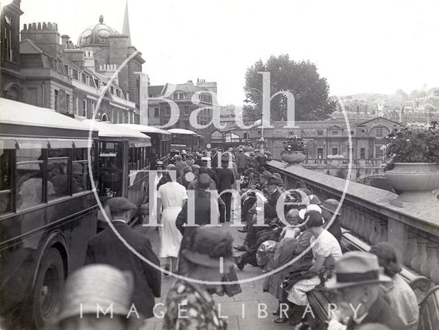 Grand Parade bus stops, Bath 1933