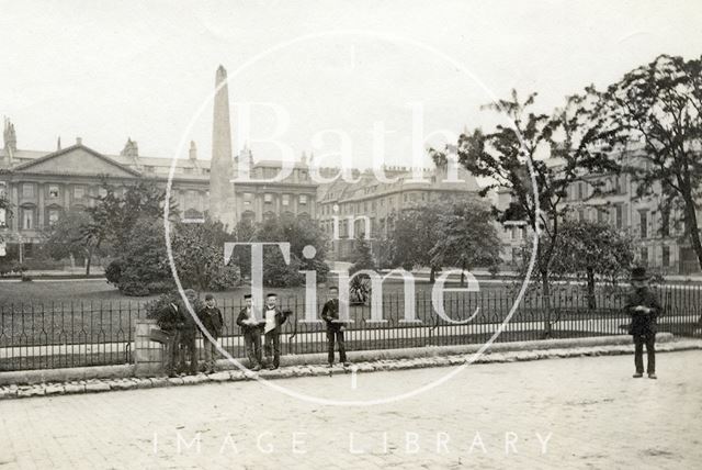 Queen Square, Bath c.1880 - detail