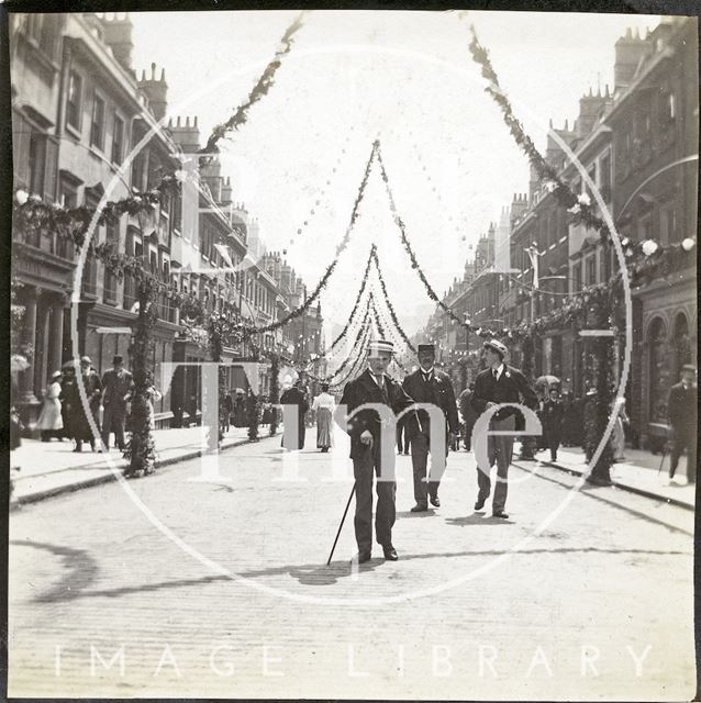 Queen Victoria's Diamond Jubilee celebrations, Milsom Street, Bath 1897